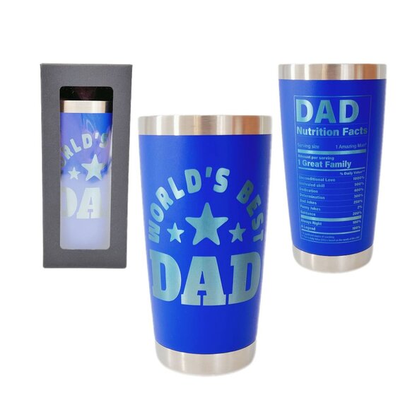 Personalized Engraved Tumblers, Best Dad Ever, Presents Birthday Gift for Dad - Picture 14 of 17